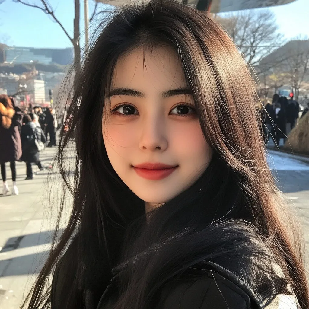 봄철 건조한 피부를 잘 관리하는 여성이 외출하는 모습