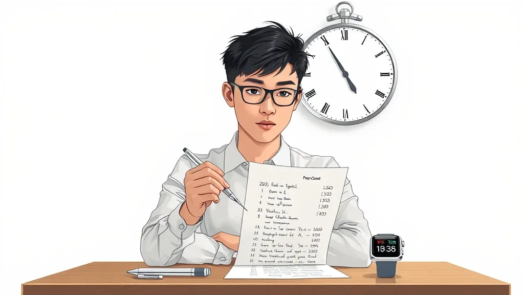 2차 시험 대비 전략 및 합격 기준 (illustration 스타일)