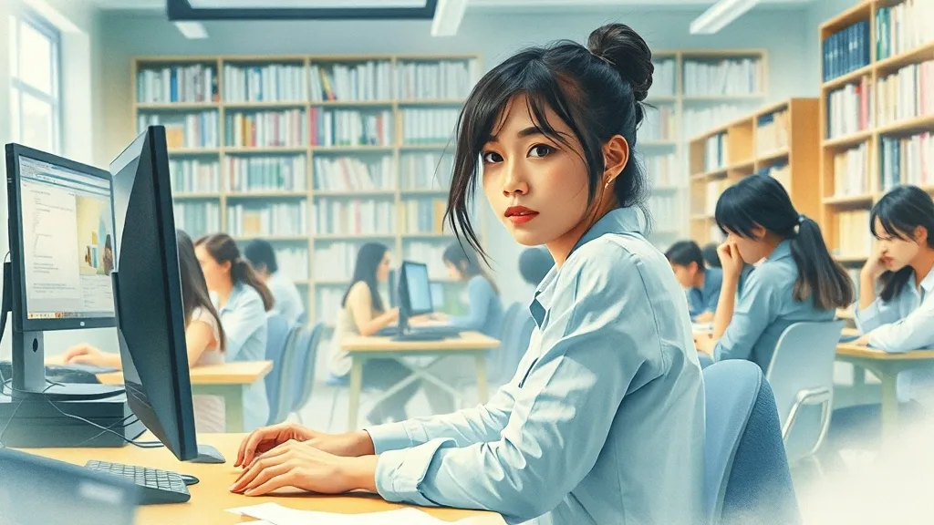 국비지원 절차와 내일배움카드 활용 방법 (watercolor 스타일)