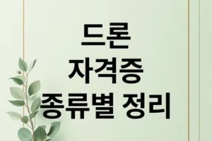 드론 자격증 종류별 취득 방법과 비용 총정리