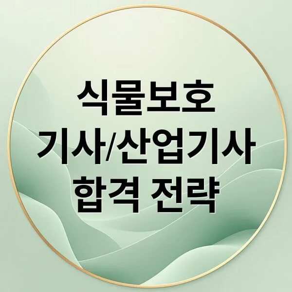 식물보호기사/산업기사 응시자격부터 합격 전략까지 총정리