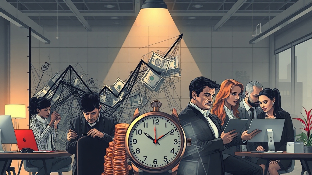 30대 희망퇴직, 왜 증가할까? (illustration 스타일)