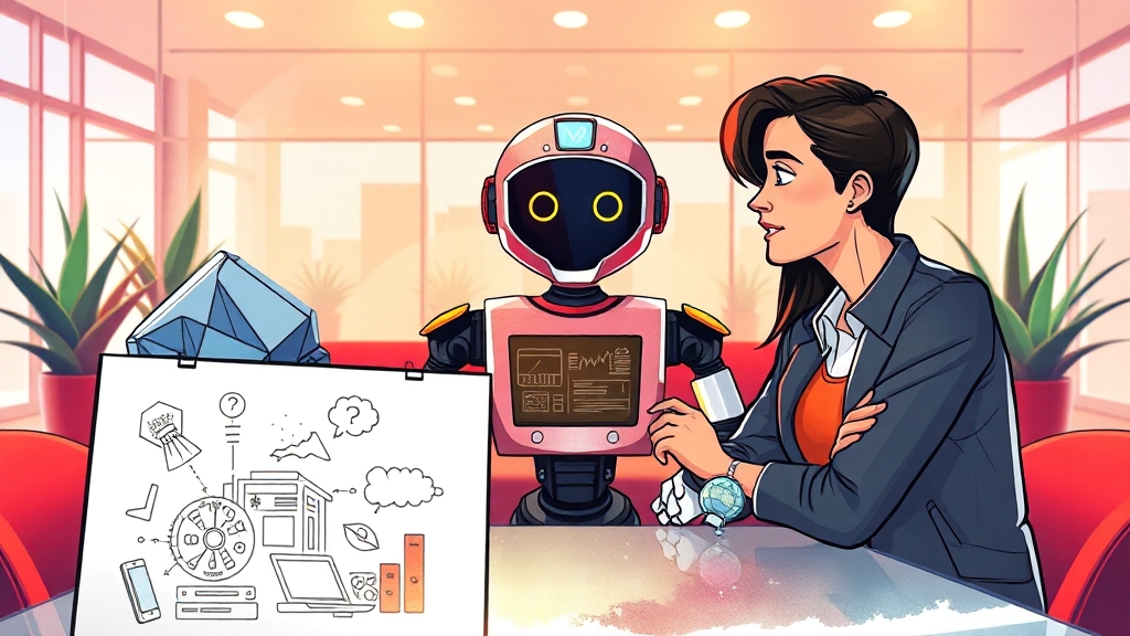 AI 시대, 직업관은 어떻게 변할까? (cartoon 스타일)