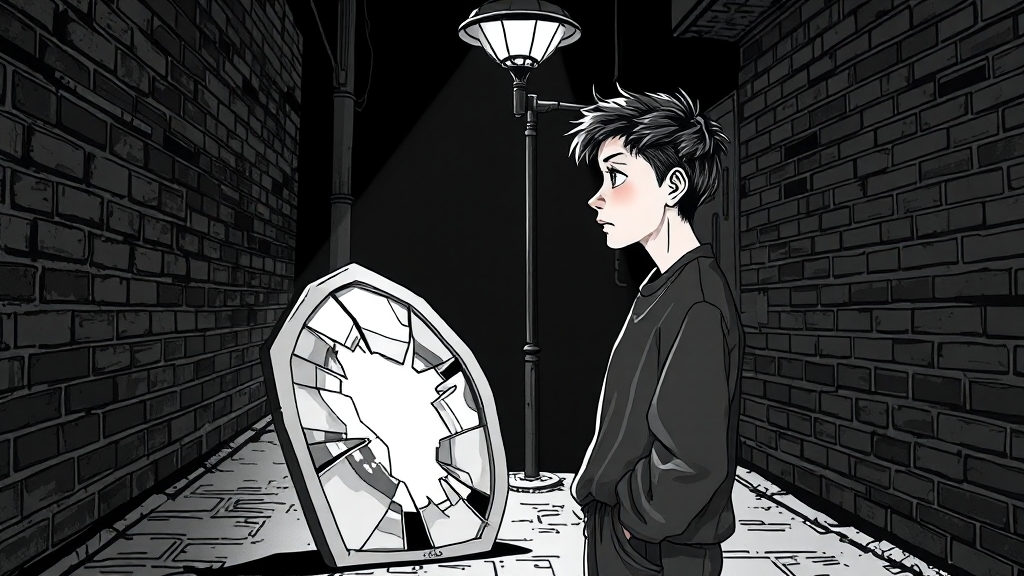 자존감 저하 원인과 특징 (illustration 스타일)
