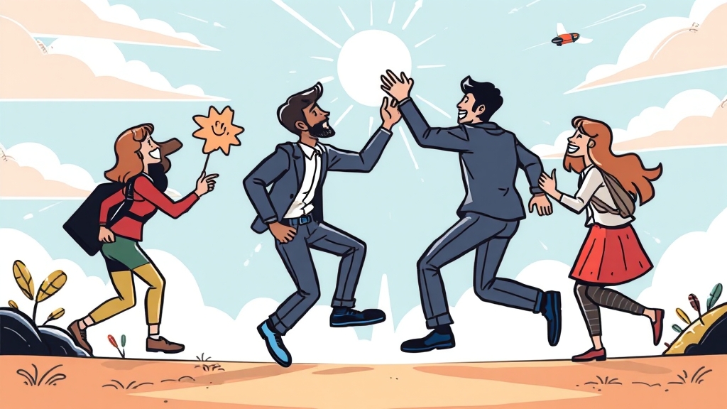 팀 리더십 A to Z: 유형 분석부터 갈등 관리, 성공 운영 전략 5 팀 리더십 프로그램 효과 (cartoon 스타일)
