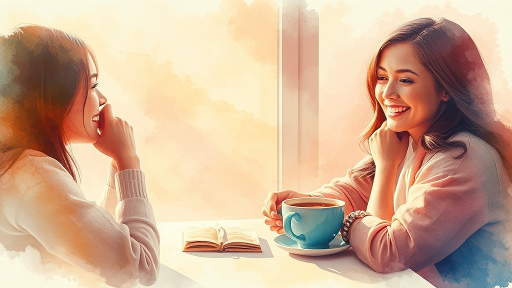 이웃 관리, 왜 중요할까? (watercolor 스타일)