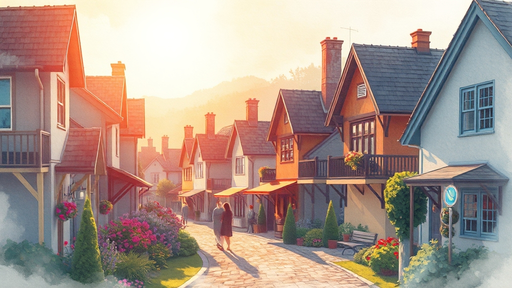 효과적인 소통 전략 (watercolor 스타일)