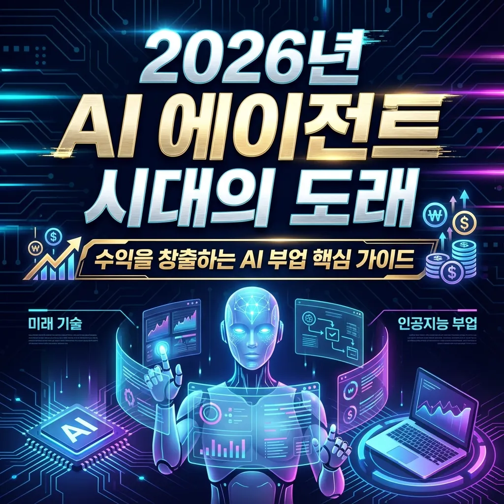 2026년 AI 에이전트 시대의 도래: 수익을 창출하는 AI 부업 핵심 가이드 썸네일