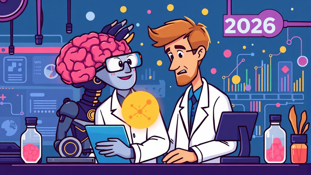 2026년 AI 연구 개요 (cartoon 스타일)
