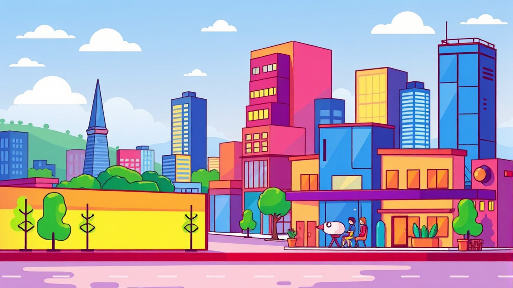 미래 라이프스타일 전망 (cartoon 스타일)