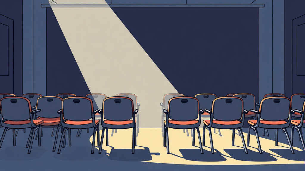 AI 일자리 대체 인식 조사 (illustration 스타일)