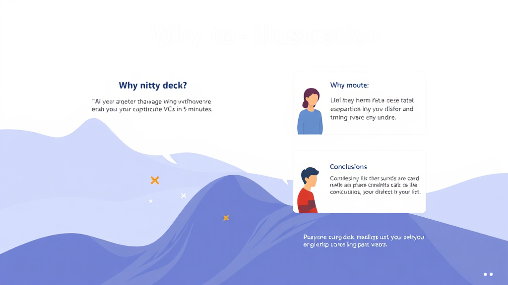 압축된 피치덱 구성: 핵심 메시지 전달의 기술 (illustration 스타일)