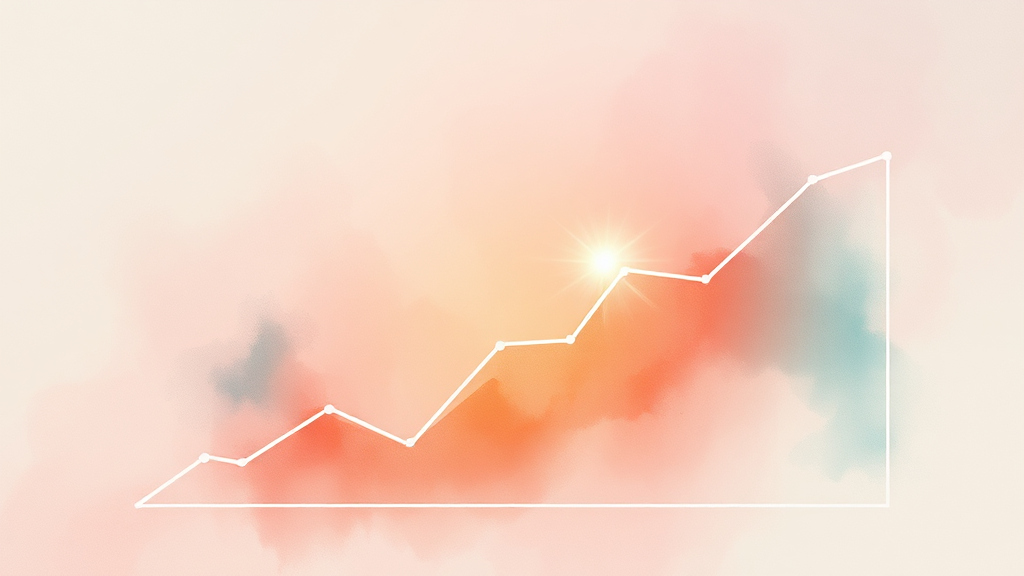 데이터로 증명하는 비즈니스 가치: 기술의 효용성 강조 (watercolor 스타일)