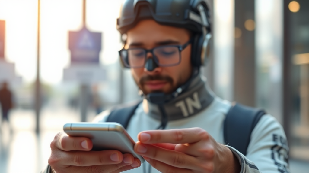 AI 에이전트, 스마트폰 사용 방식을 바꾸다 (realistic 스타일)