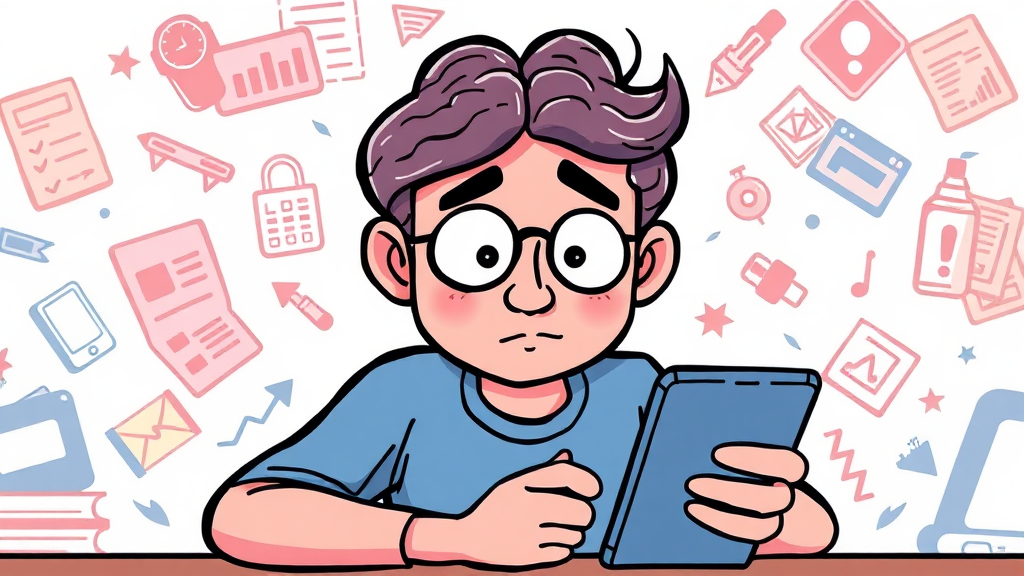 집중력, 왜 우리는 흩어지는가? (cartoon 스타일)