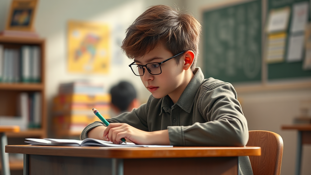 집중력 향상의 첫걸음: 최적의 학습 환경 만들기 (realistic 스타일)