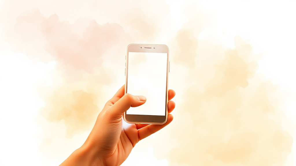 건강한 SNS 사용을 위한 실천 가이드 (watercolor 스타일)