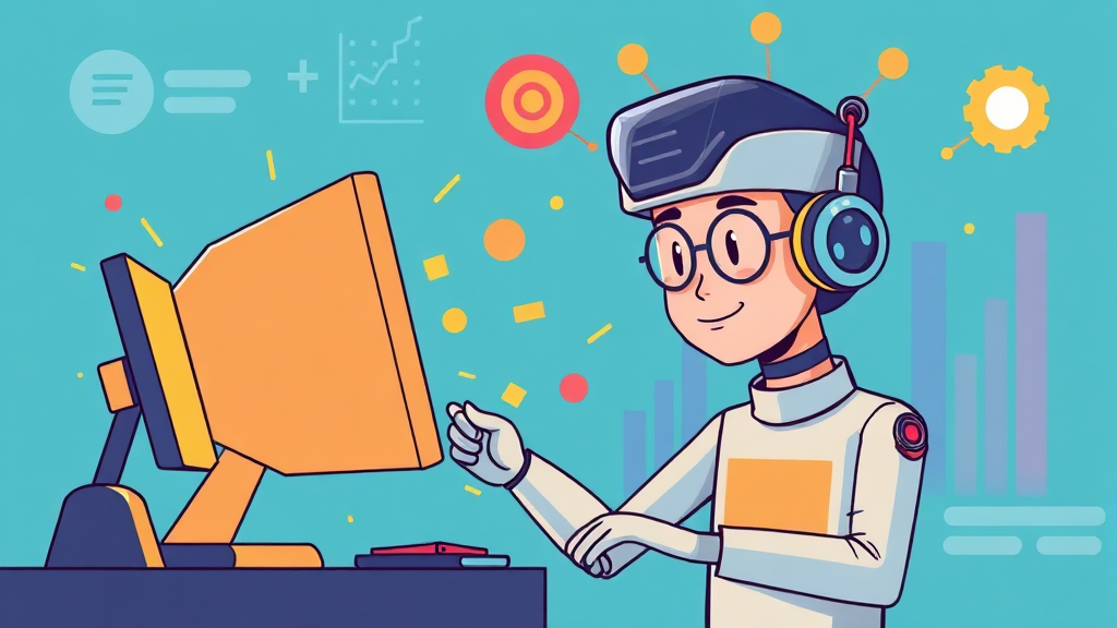 2026년 취업 시장 필승 전략: AI 협업 능력과 데이터 분석 역량 강화 가이드 4 데이터 분석 능력: 직무 경쟁력 강화의 열쇠 (cartoon 스타일)