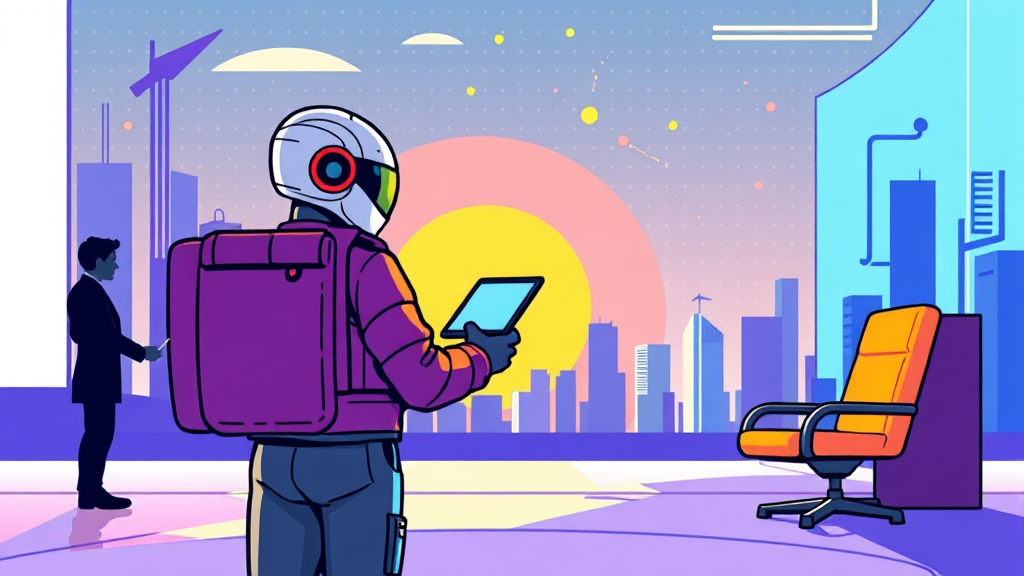 무인 창업의 미래 전망과 주의해야 할 점 (cartoon 스타일)