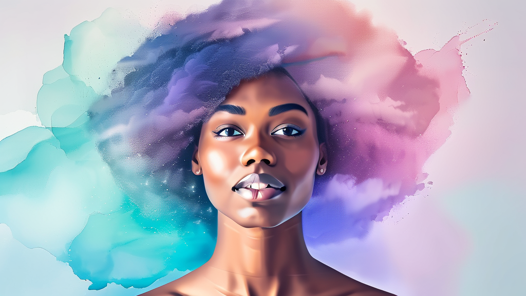 1인 사업자 수익 격차 해소 및 성공 확률 높이기 (watercolor 스타일)