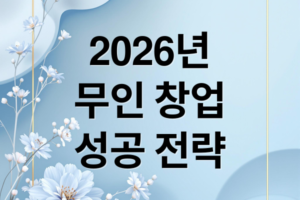 2026년 무인 창업 트렌드: 성공 전략부터 유망 아이템까지 완벽 분석