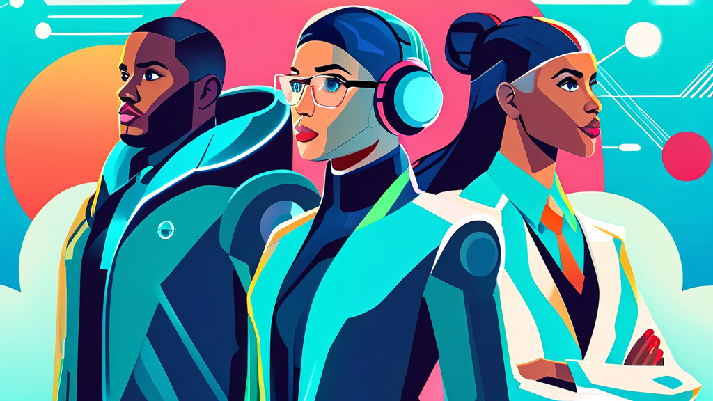 2026년 AI 시대, 취업 시장 판도 변화와 유망 직업 가이드 3 AI 시대, 주목해야 할 유망 직업군 (illustration 스타일)