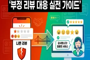 부정 리뷰 대응 전략: 브랜드 신뢰도 2배 높이는 위기 관리 실전 가이드