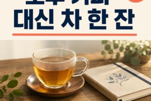 오후 커피 대신 차 한 잔, 4주 홈 카페 루틴으로 저녁을 가볍게