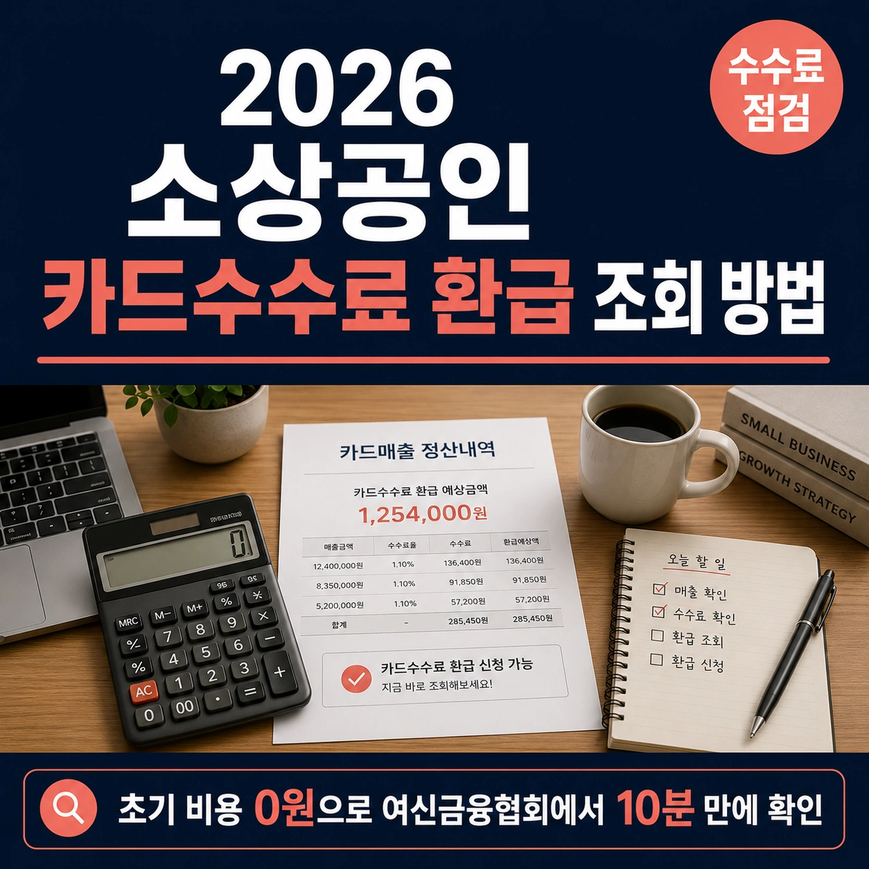 2026 소상공인 카드수수료 환급 조회 방법