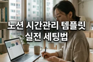 노션 시간관리 템플릿 실전 활용: 복제 후 바로 쓰는 세팅 순서와 루틴 설계법